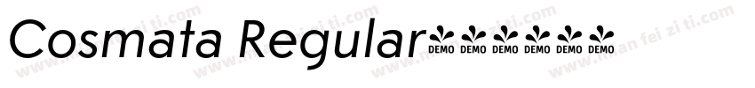 Cosmata Regular字体转换